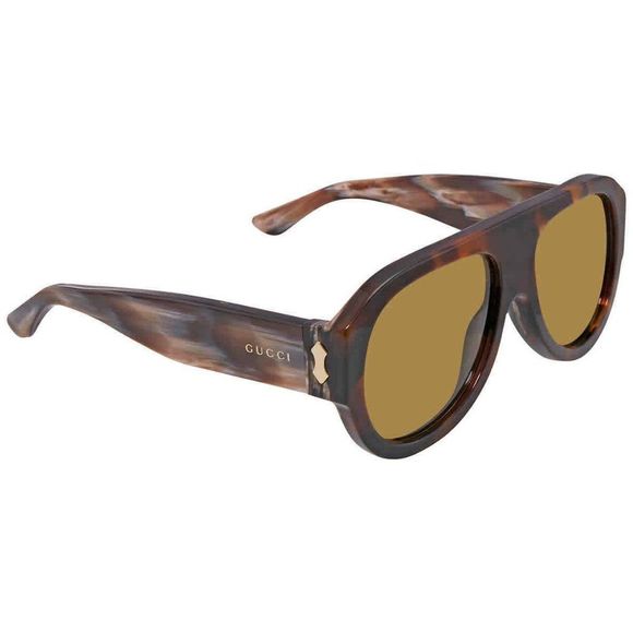 NEW Gucci Havana Square Men's Sunglasses